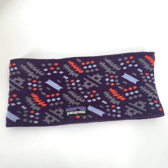 Patagonia‎ Fleece Lined Knit Headband Icefall Unisex Adult Purple - Picture 2 of 6